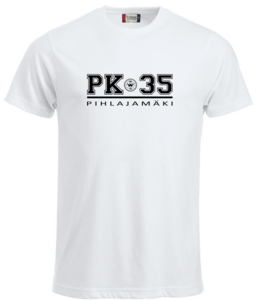 PK-35 T-paita lasten malli valkoinen