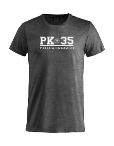 PK-35 T-paita tummanharmaa unisex leikkauksella